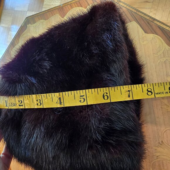 Vintage Black Fur Toque - Picture 7 of 7